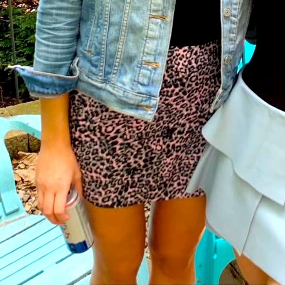 Blue life cheetah skirt